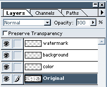 Layer setup