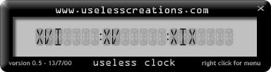 LCD mode roman numeral digital clock